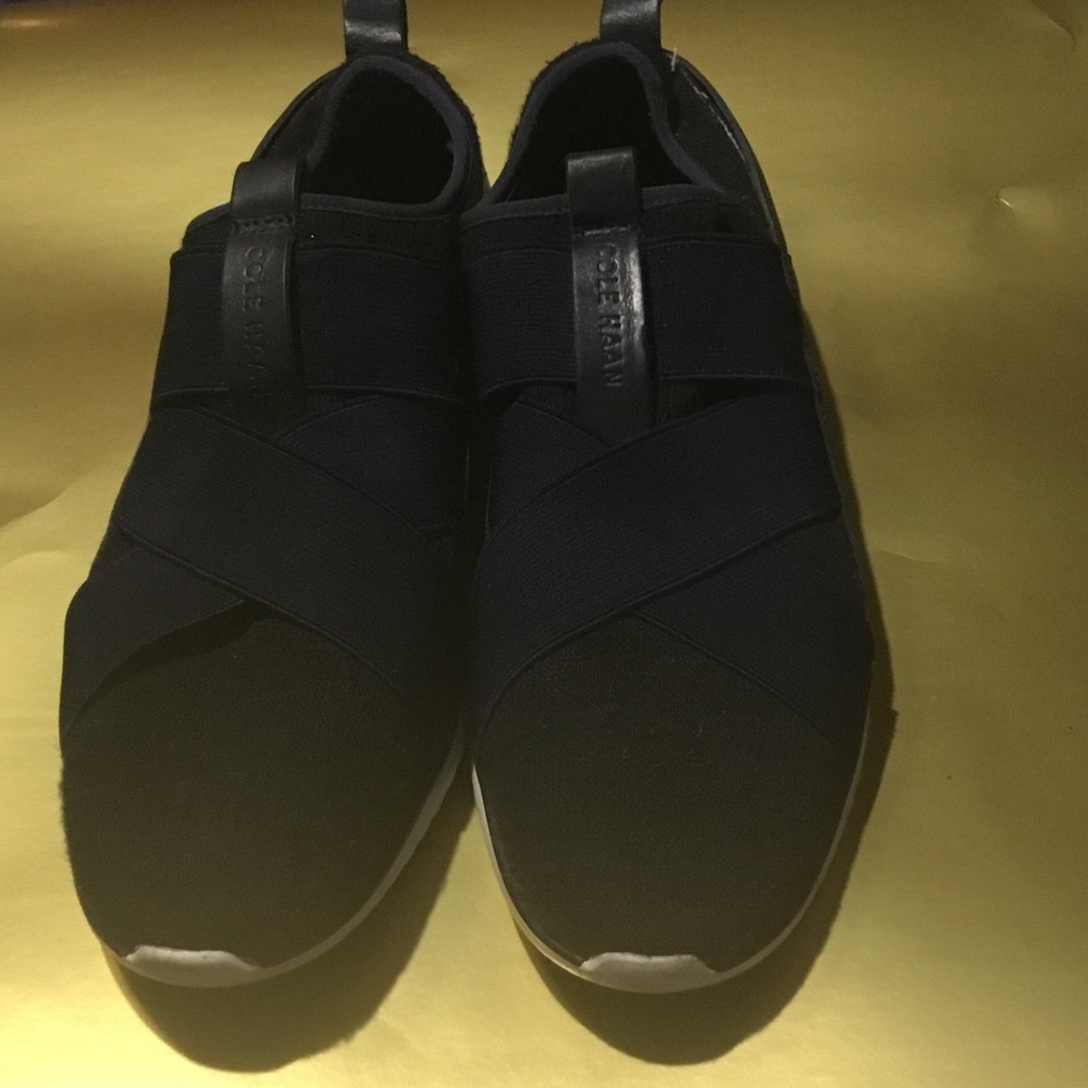 Cole Haan womens Black Slip-On Sneakers